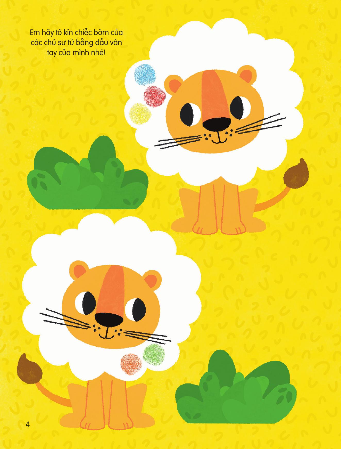 100++ Ý Tưởng Sáng Tạo Vẽ Tranh Bằng Vân Tay - Động Vật Quanh Em - Bìa Cứng - Ảnh 6