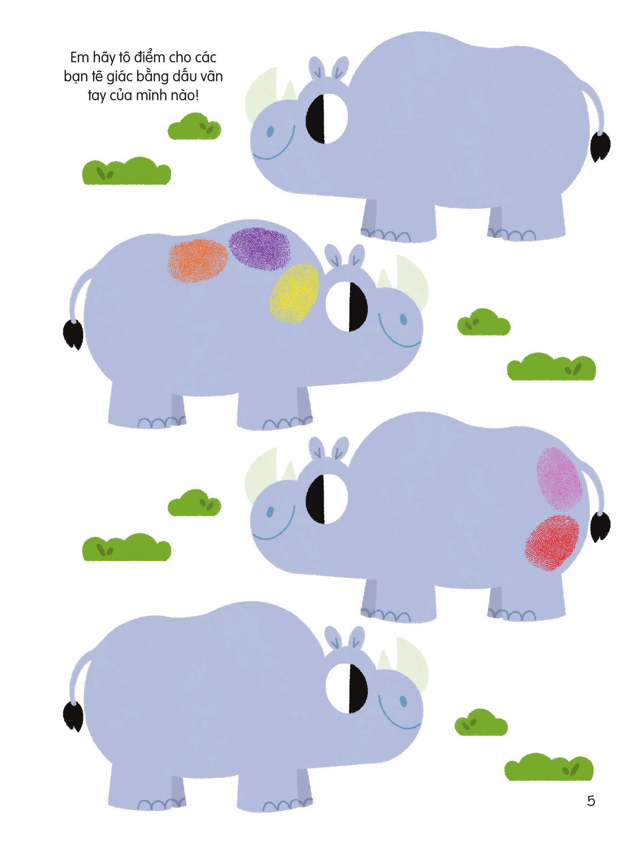 100++ Ý Tưởng Sáng Tạo Vẽ Tranh Bằng Vân Tay - Động Vật Quanh Em - Bìa Cứng - Ảnh 7