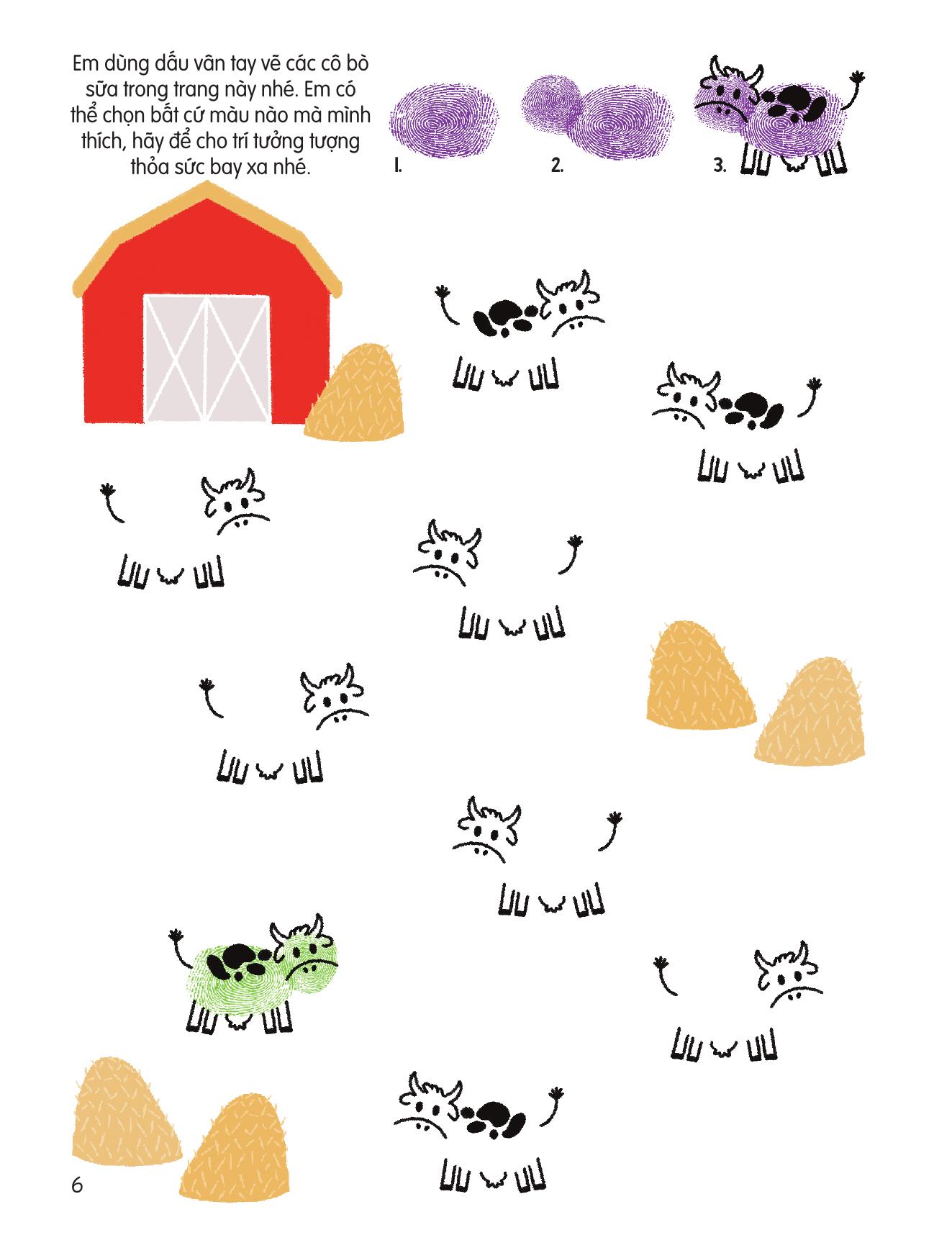 100++ Ý Tưởng Sáng Tạo Vẽ Tranh Bằng Vân Tay - Động Vật Quanh Em - Bìa Cứng - Ảnh 8