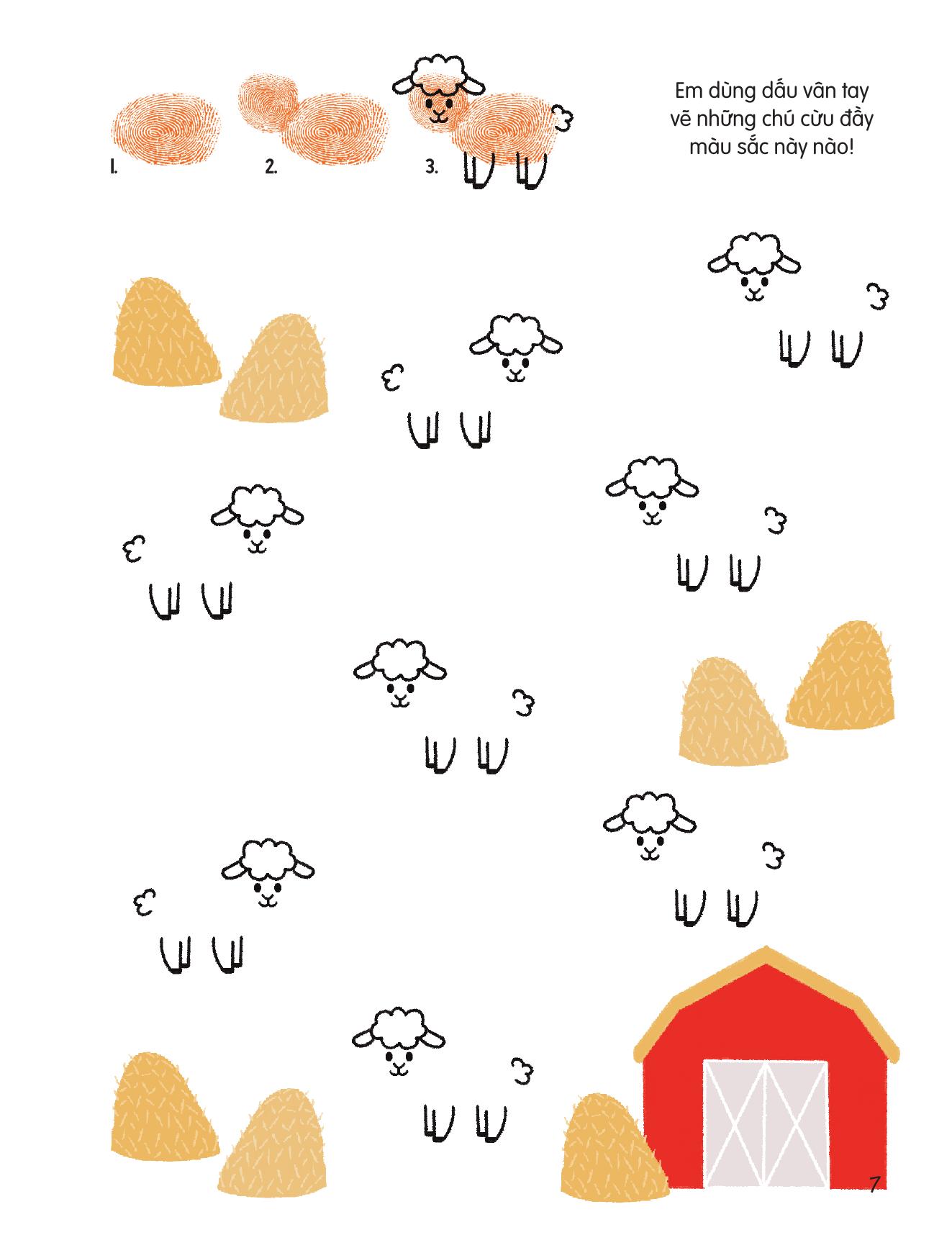 100++ Ý Tưởng Sáng Tạo Vẽ Tranh Bằng Vân Tay - Động Vật Quanh Em - Bìa Cứng - Ảnh 9