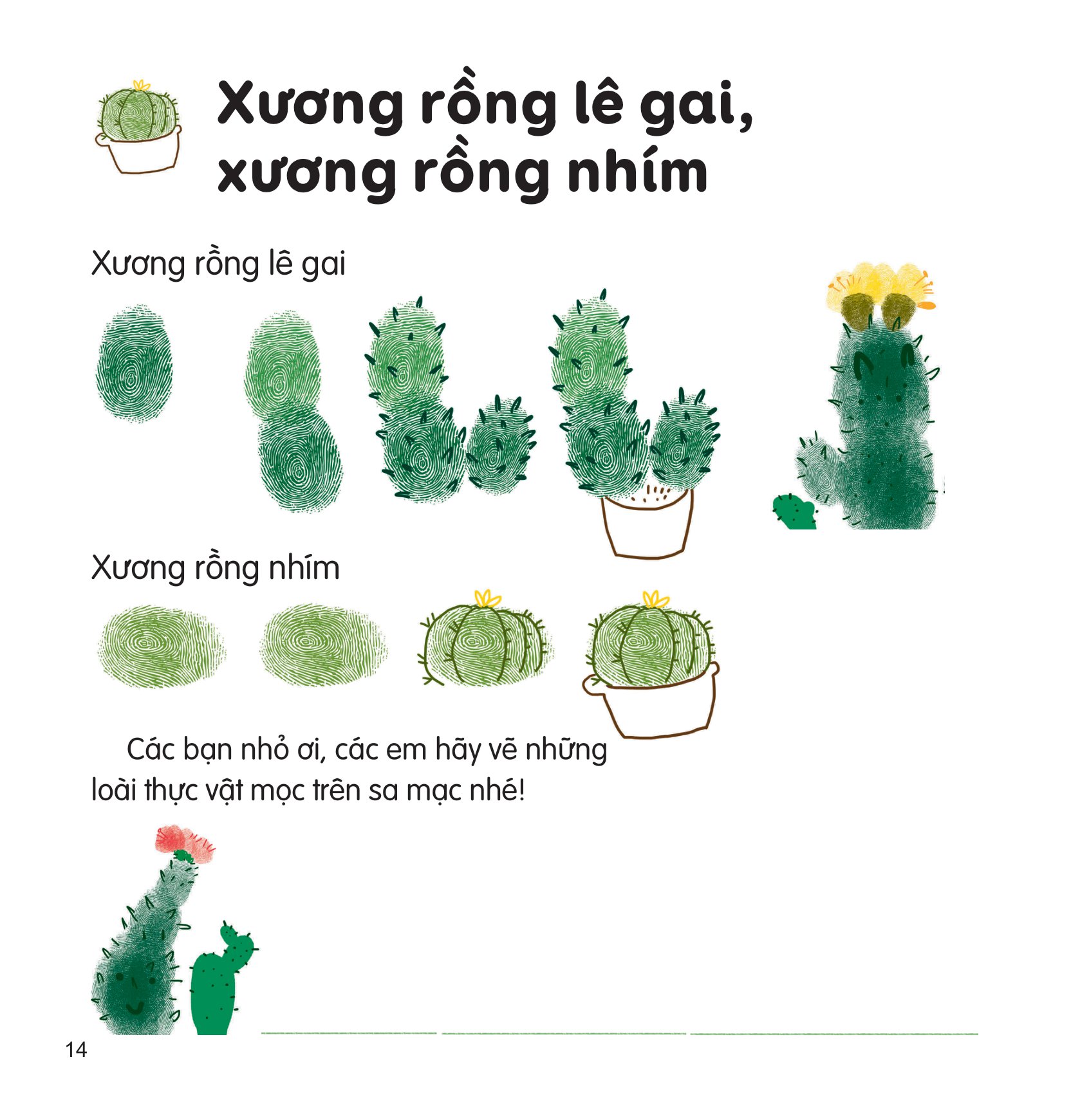 100++ ý tưởng sáng tạo vẽ tranh bằng vân tay - thực vật - bìa cứng - Ảnh 11