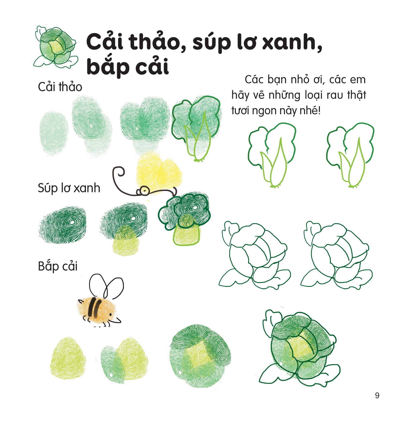 100++ ý tưởng sáng tạo vẽ tranh bằng vân tay - thực vật - bìa cứng - Ảnh 6