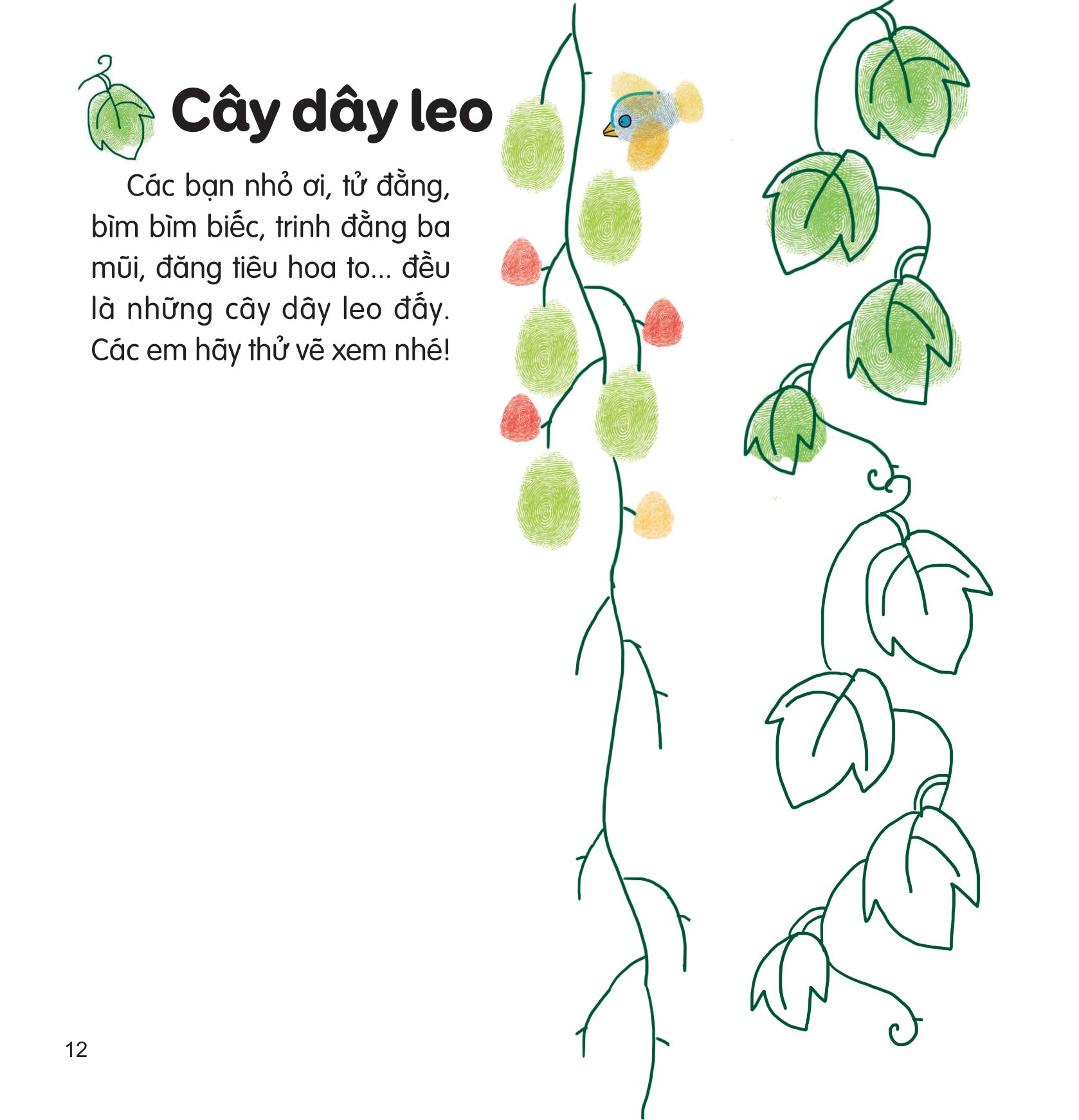 100++ ý tưởng sáng tạo vẽ tranh bằng vân tay - thực vật - bìa cứng - Ảnh 9