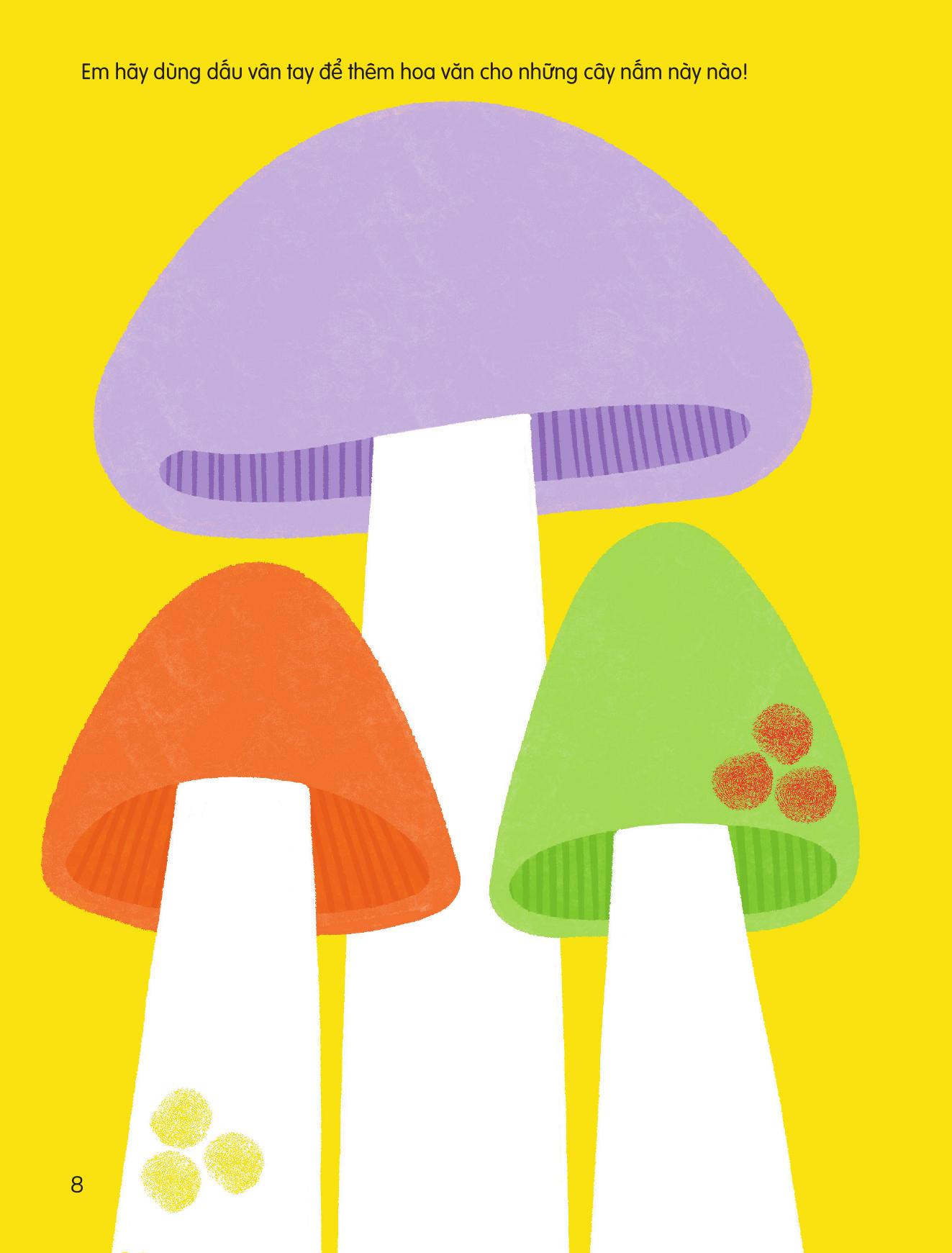 100++ Ý Tưởng Sáng Tạo Vẽ Tranh Bằng Vân Tay - Trong Vườn - Bìa Cứng - Ảnh 10