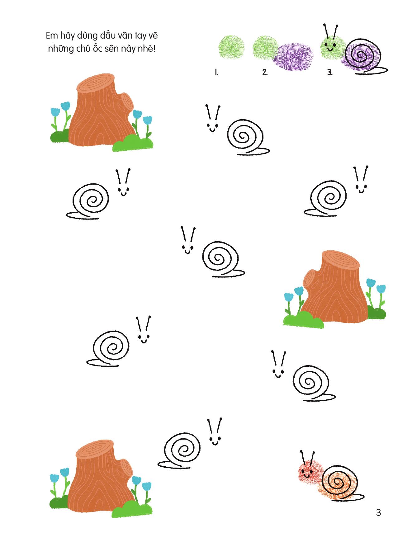 100++ Ý Tưởng Sáng Tạo Vẽ Tranh Bằng Vân Tay - Trong Vườn - Bìa Cứng - Ảnh 5