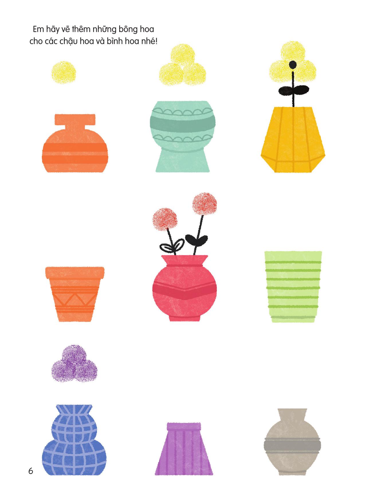 100++ Ý Tưởng Sáng Tạo Vẽ Tranh Bằng Vân Tay - Trong Vườn - Bìa Cứng - Ảnh 8