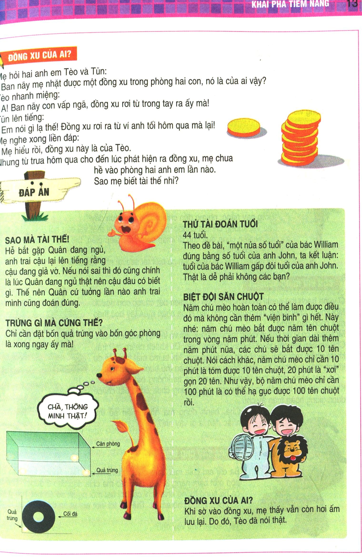 1000 câu đố phát triển trí tuệ - khai phá tiềm năng (tái bản 2023) - Ảnh 6