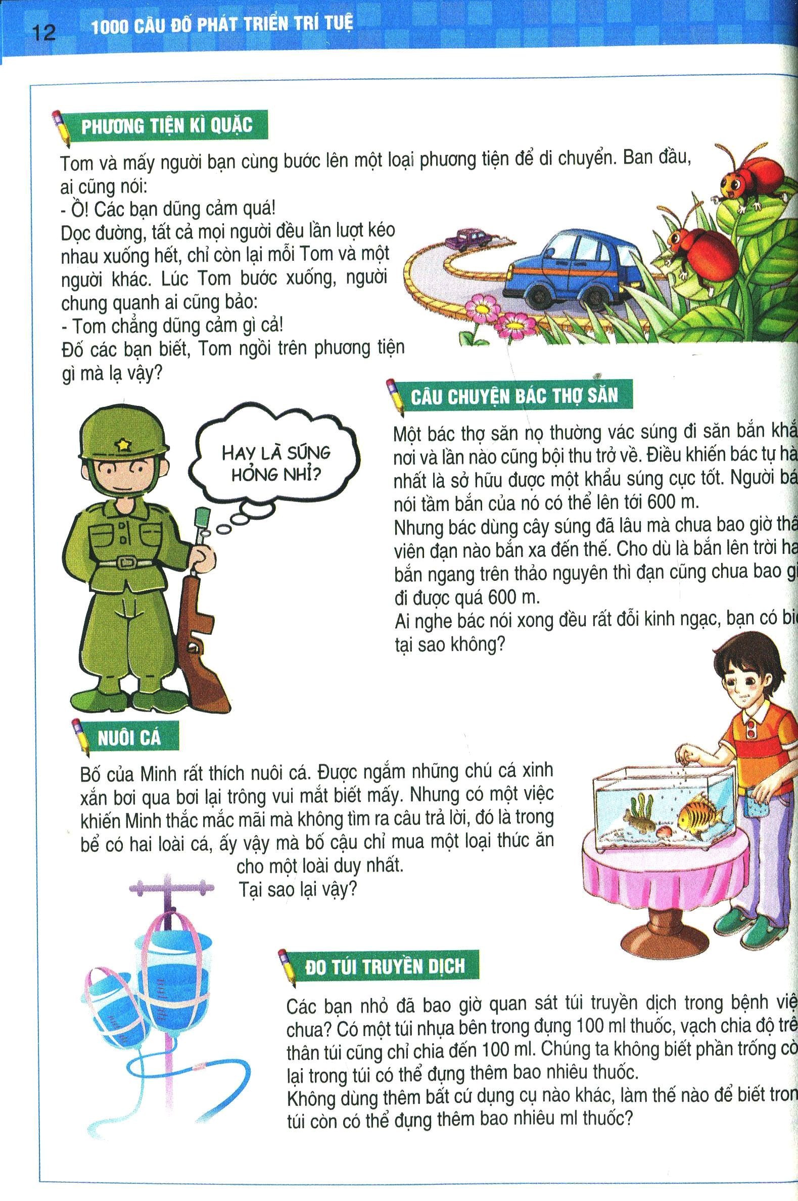 1000 câu đố phát triển trí tuệ - thách thức iq (tái bản 2019) - Ảnh 6