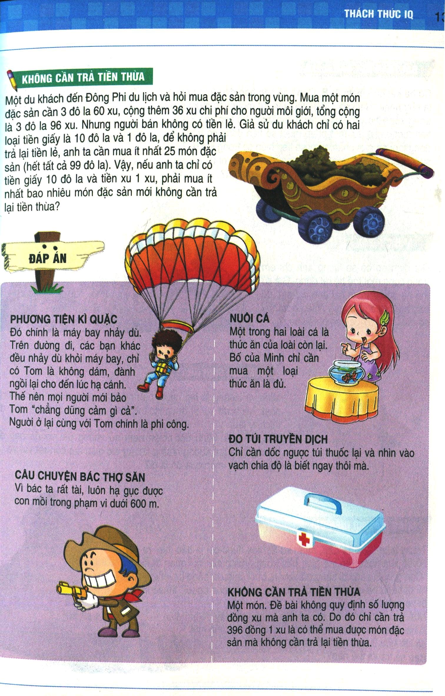 1000 câu đố phát triển trí tuệ - thách thức iq (tái bản 2019) - Ảnh 7