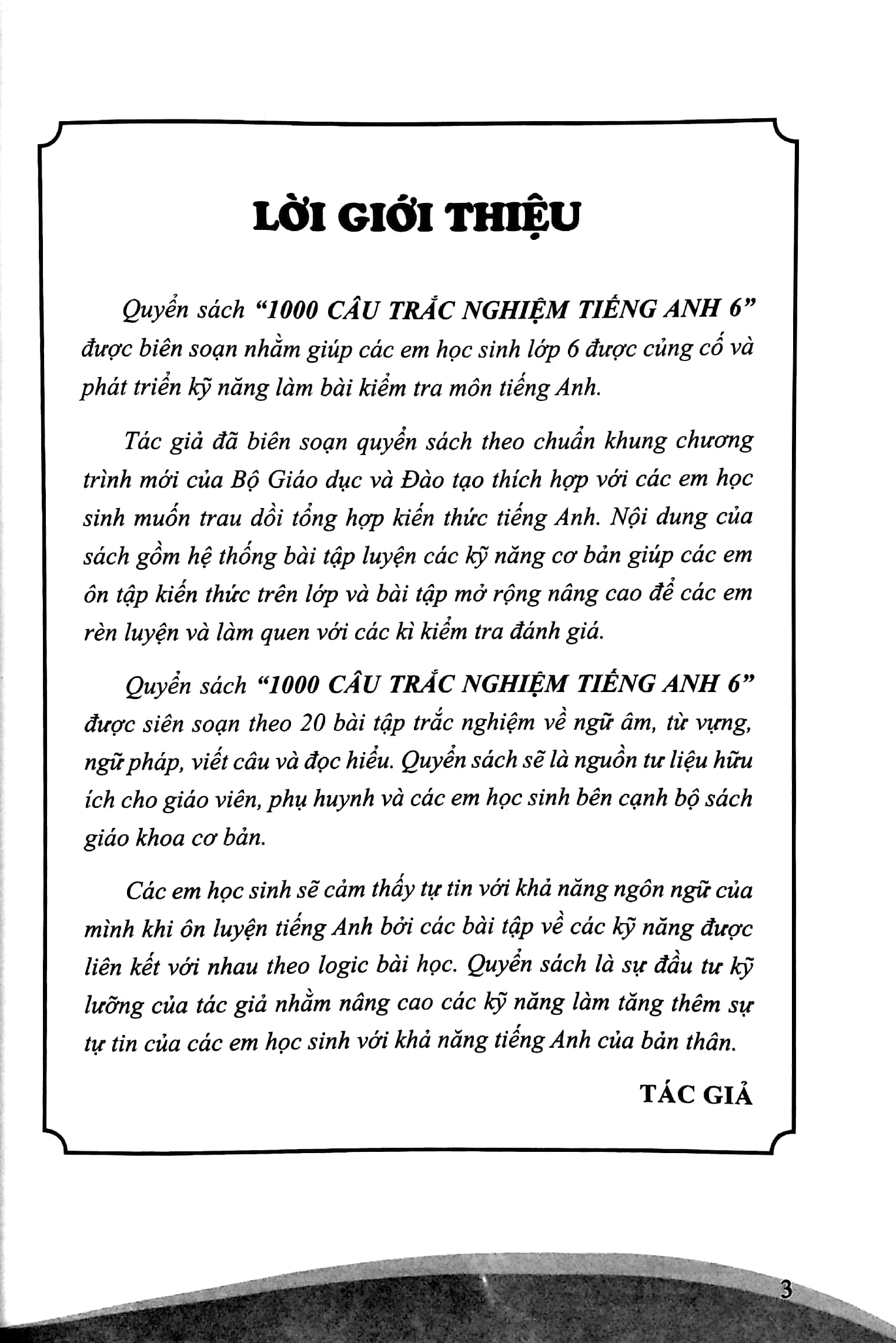 1000 câu trắc nghiệm tiếng anh 6 (theo chương trình mới) (tái bản) - Ảnh 4
