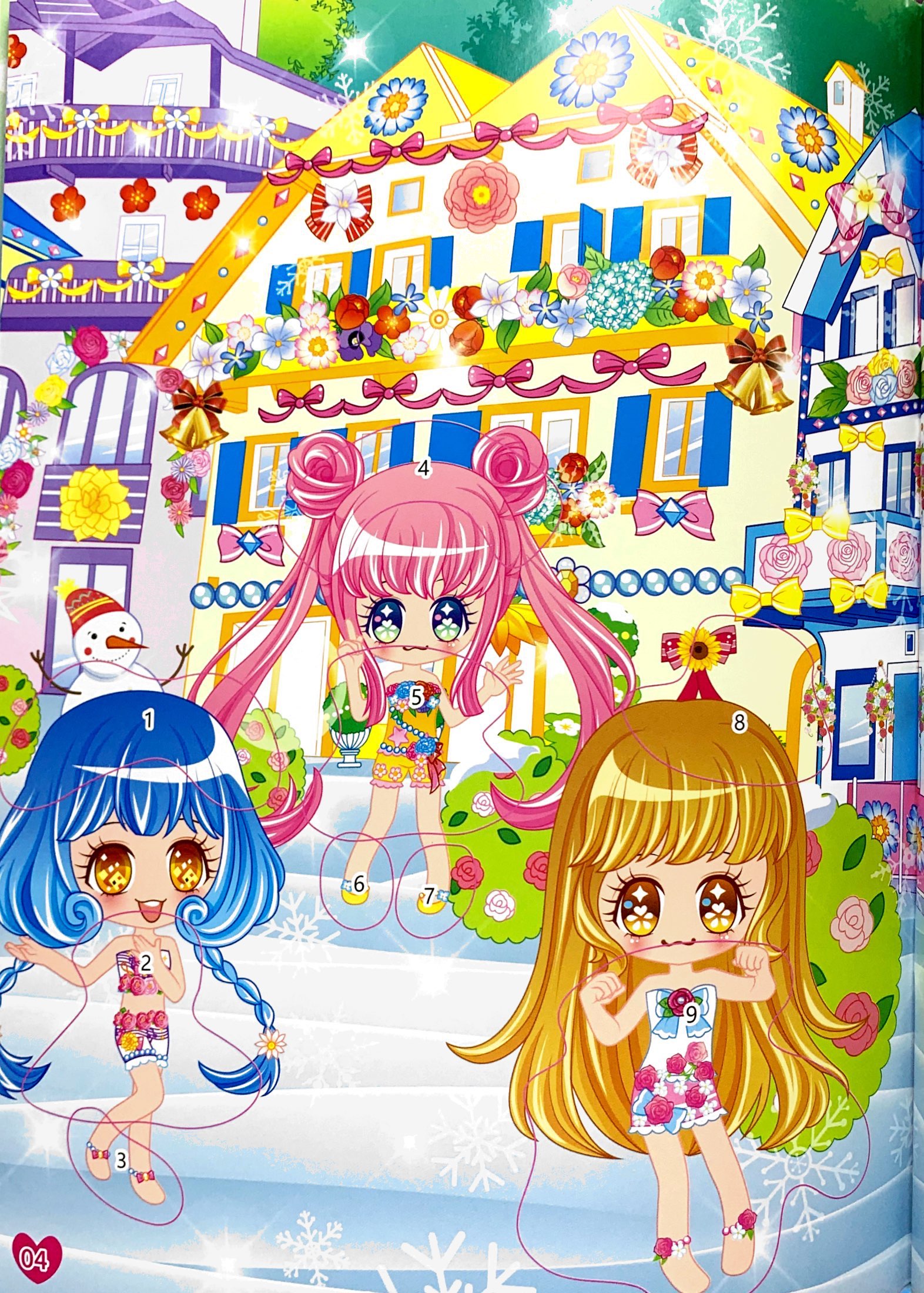 1000 hình dán trang phục công chúa - công chúa hoa bìm bìm - Ảnh 5