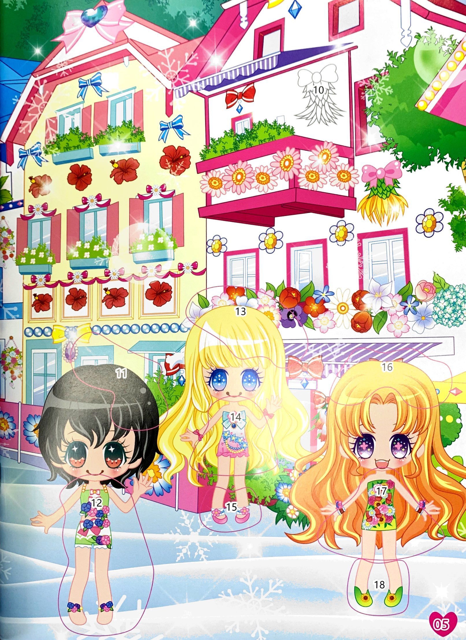 1000 hình dán trang phục công chúa - công chúa hoa bìm bìm - Ảnh 6