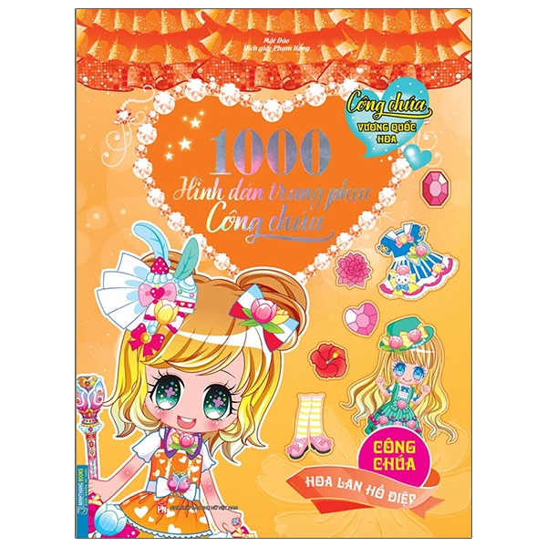 1000 hình dán trang phục công chúa - công chúa hoa lan hồ điệp