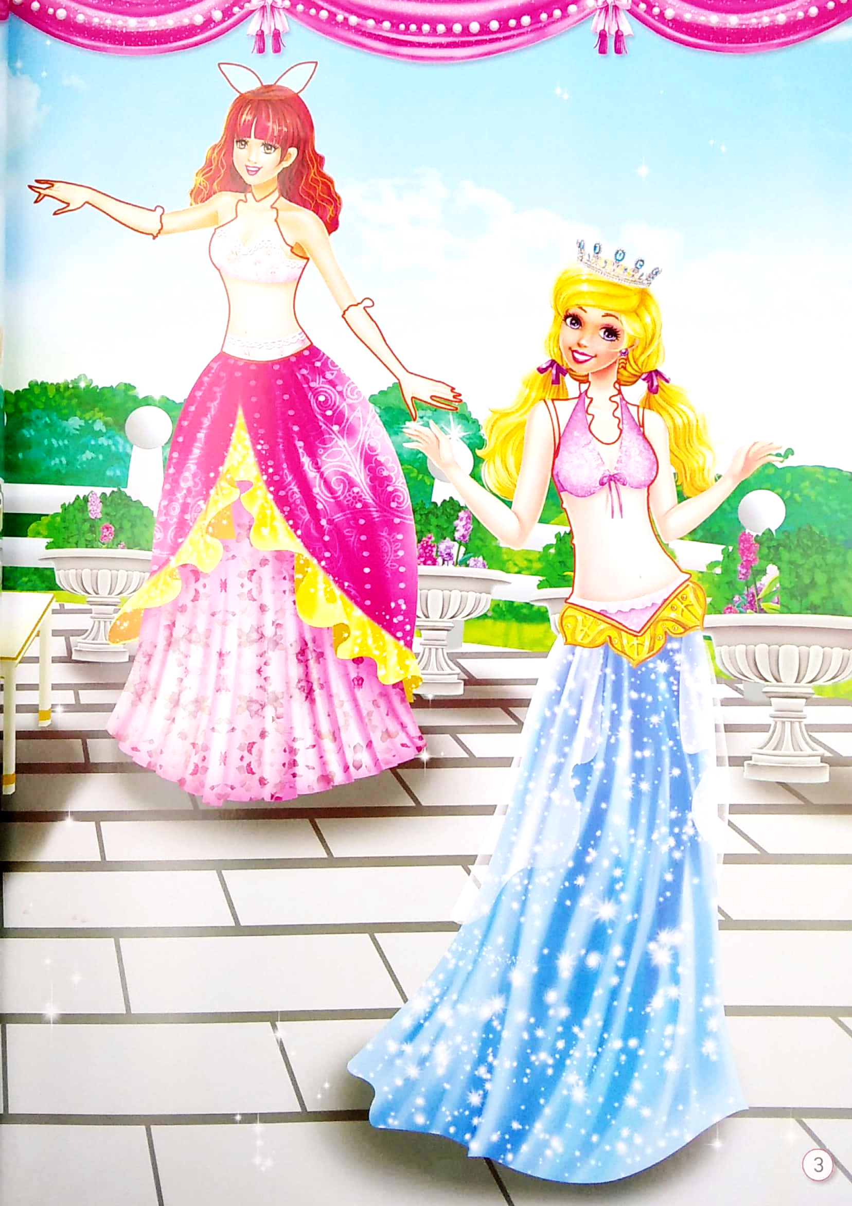 1000 hình dán trang phục công chúa - công chúa hoa lệ (tái bản) - Ảnh 3