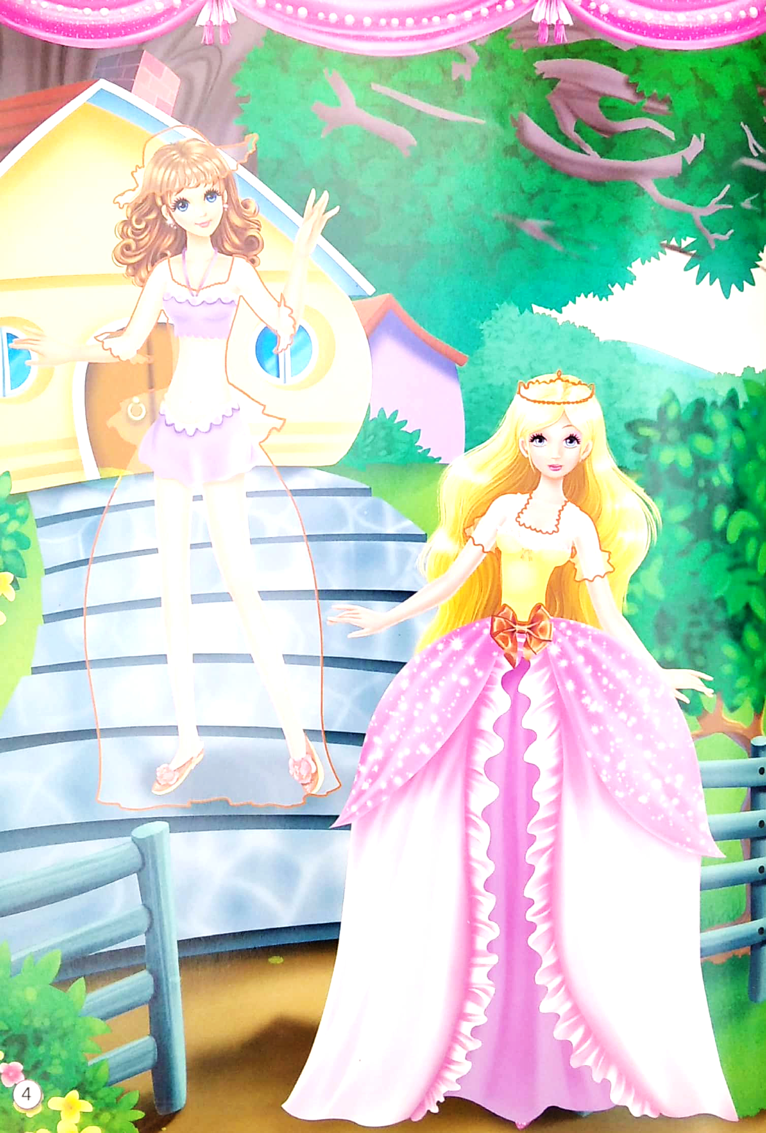 1000 hình dán trang phục công chúa - công chúa hoa lệ (tái bản) - Ảnh 4
