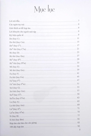 1000 hợp âm cho đàn guitare (tái bản) - Ảnh 3