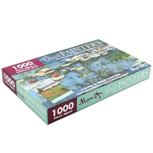1000 piece jigsaw & reference book: great painters claude monet - Ảnh 2