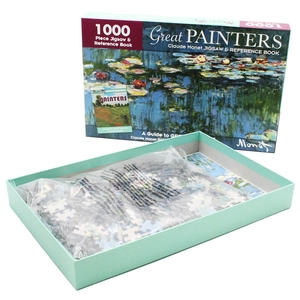 1000 piece jigsaw & reference book: great painters claude monet - Ảnh 5