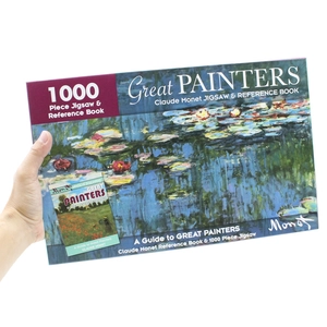1000 piece jigsaw & reference book: great painters claude monet - Ảnh 6