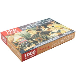 1000 piece jigsaw & reference book: great painters pierre-auguste renoir - Ảnh 10