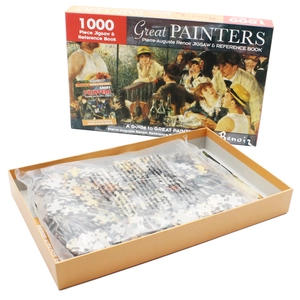 1000 piece jigsaw & reference book: great painters pierre-auguste renoir - Ảnh 6
