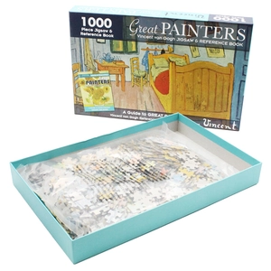 1000 piece jigsaw & reference book: great painters vincent van gogh - Ảnh 5