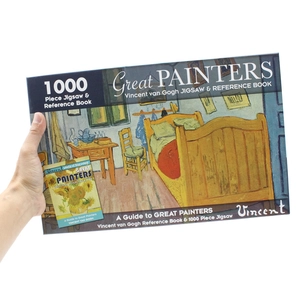 1000 piece jigsaw & reference book: great painters vincent van gogh - Ảnh 6
