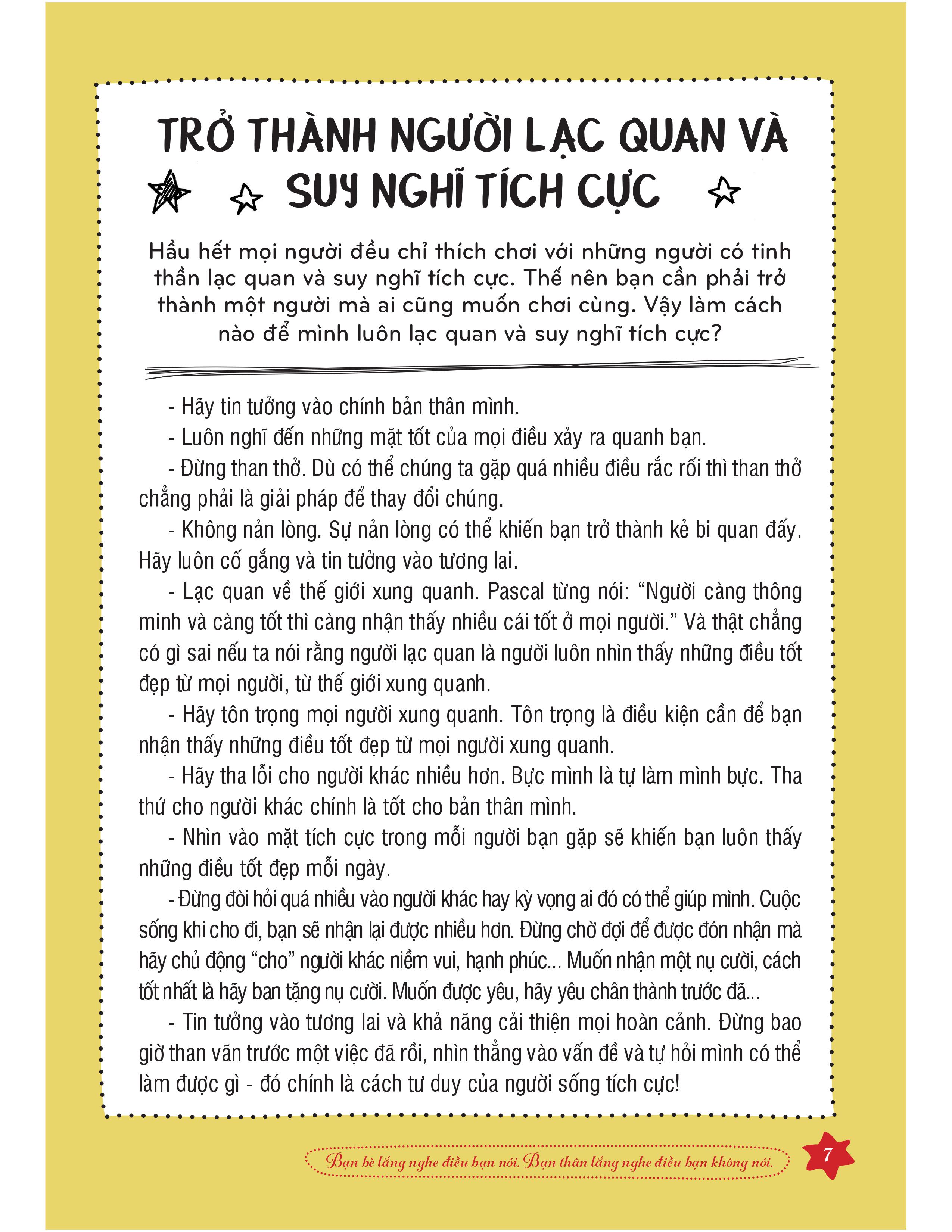 1001 bí quyết dành cho tuổi học trò - hướng dẫn sử dụng tình bạn - Ảnh 5