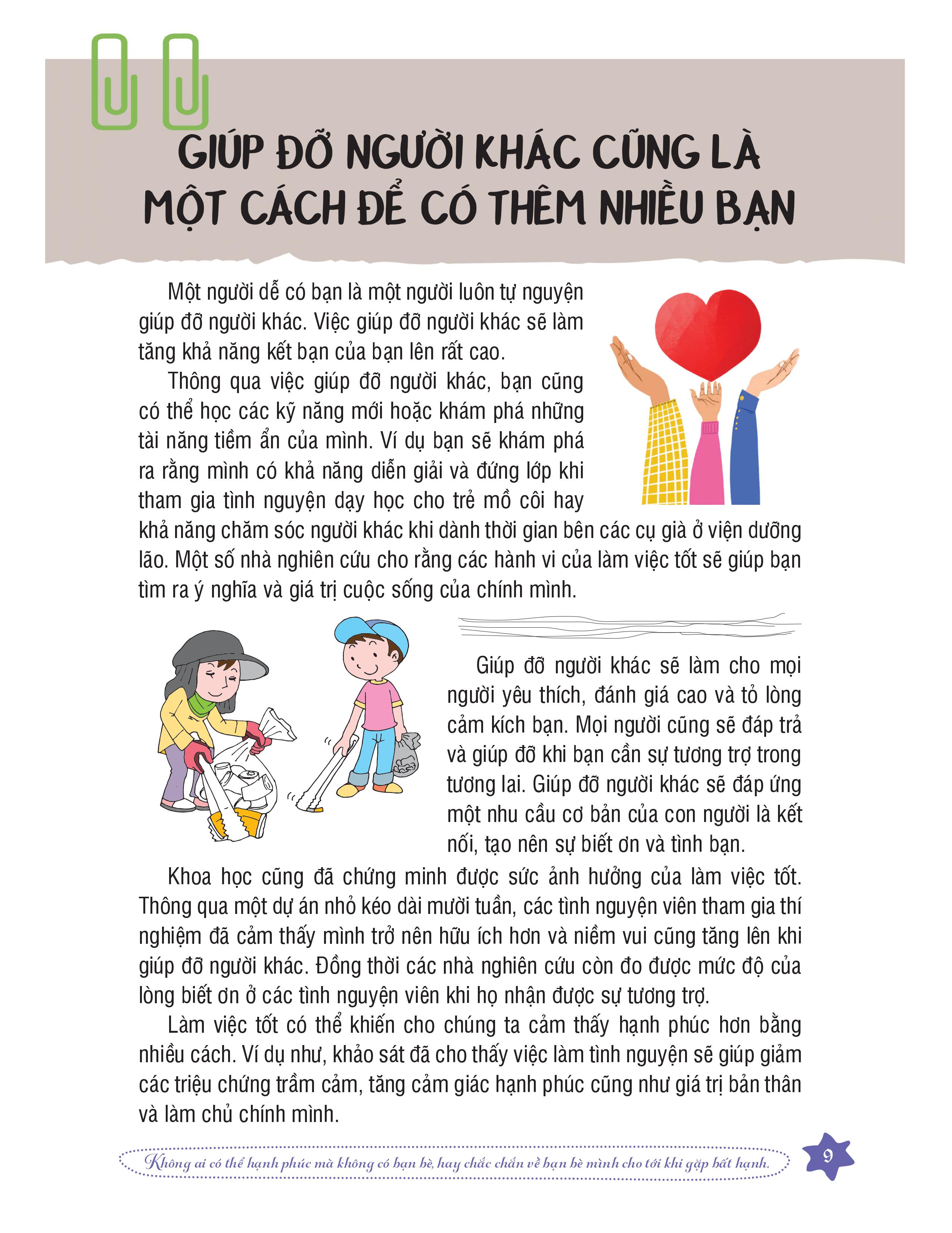 1001 bí quyết dành cho tuổi học trò - hướng dẫn sử dụng tình bạn - Ảnh 7