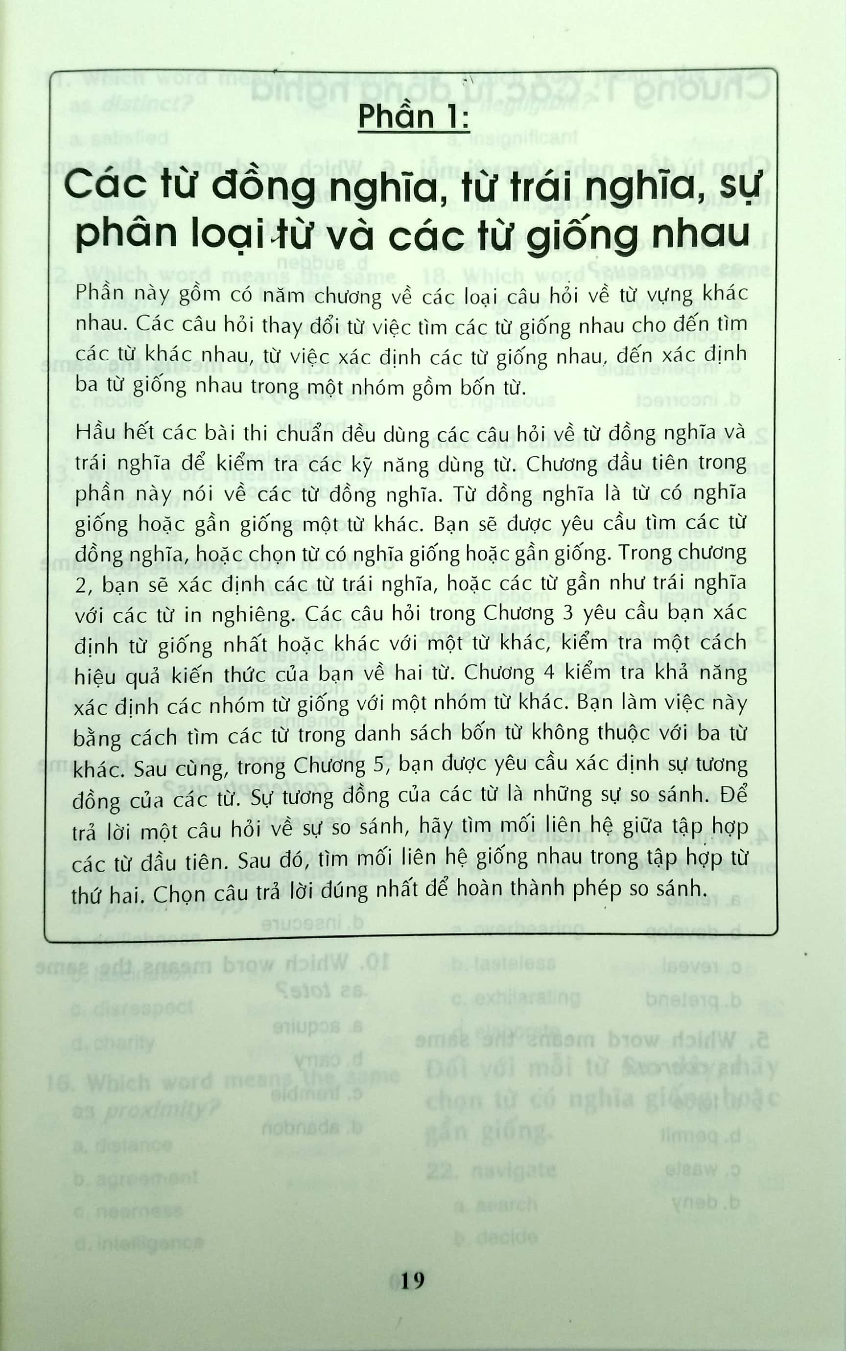1001 câu hỏi về từ vựng tiếng anh và cách viết chính tả - Ảnh 4