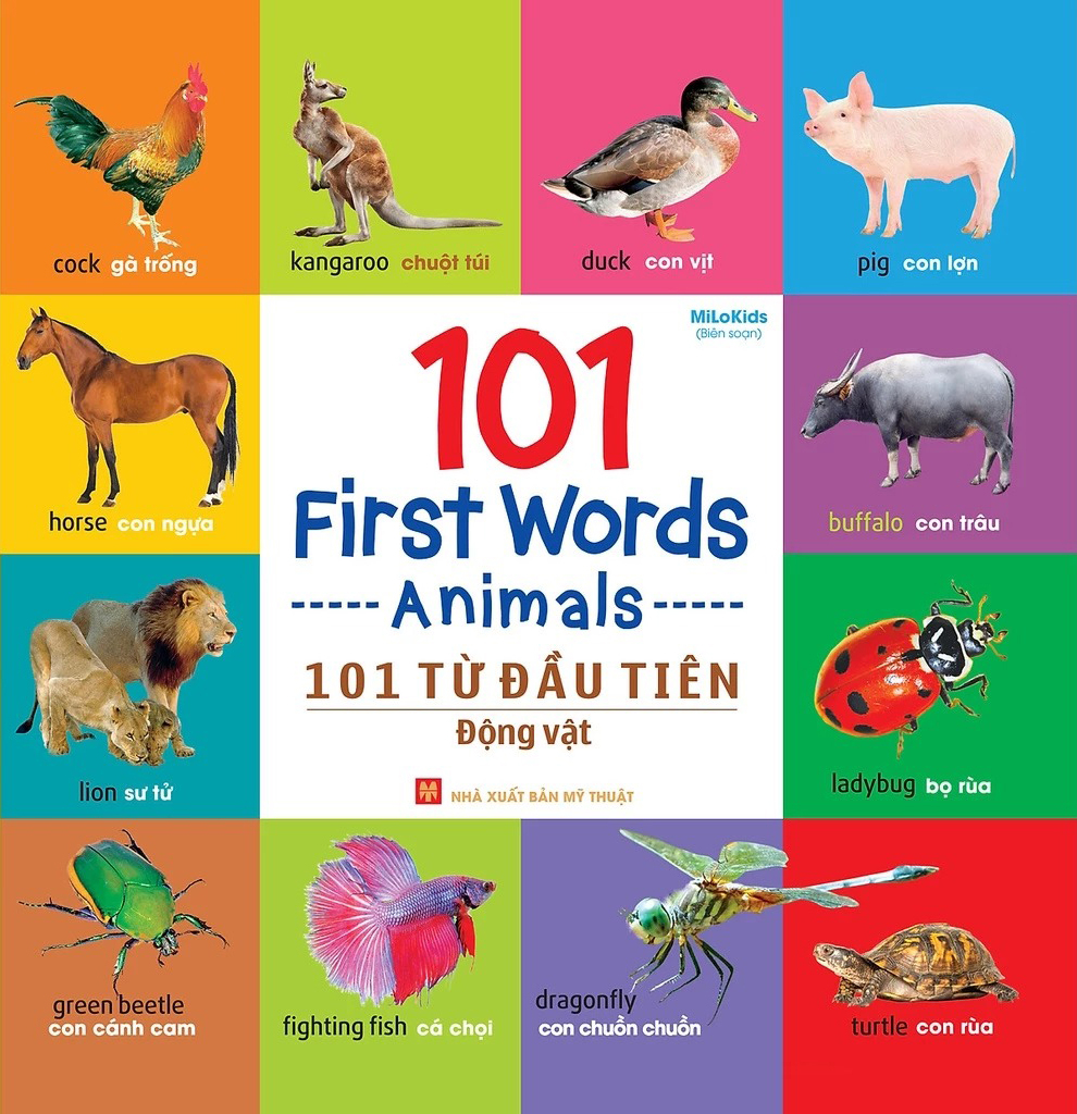 101 First Words - Animals - 101 Từ Đầu Tiên - Động Vật - Bìa Cứng (Tái Bản 2025) - Ảnh 2