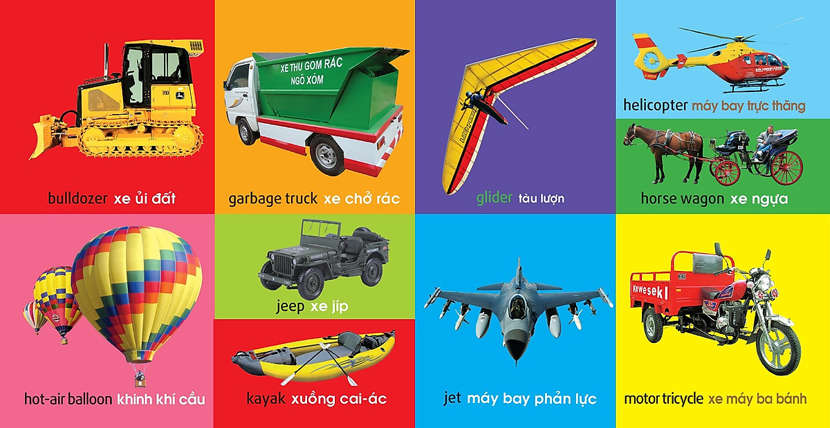 101 First Words - Transport- 101 Từ Đầu Tiên - Giao Thông - Bìa Cứng (Tái Bản 2021) - Ảnh 5