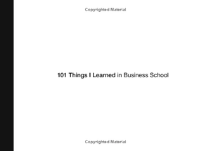 101 things i learned in business school - Ảnh 3