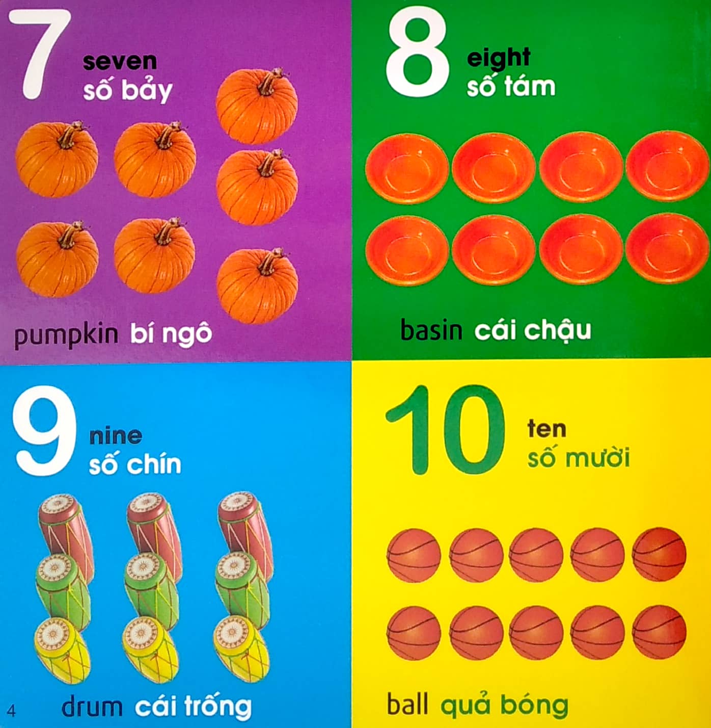 101 từ đầu tiên: chữ số-hình dạng-màu sắc - 101 first words: numbers-shapes-colours (2022) - Ảnh 5