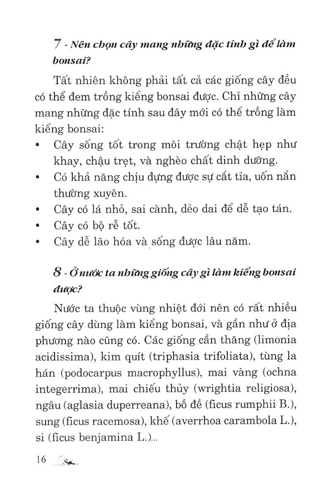 110 câu hỏi đáp chăm sóc và tạo dáng bonsai (tái bản 2024) - Ảnh 8