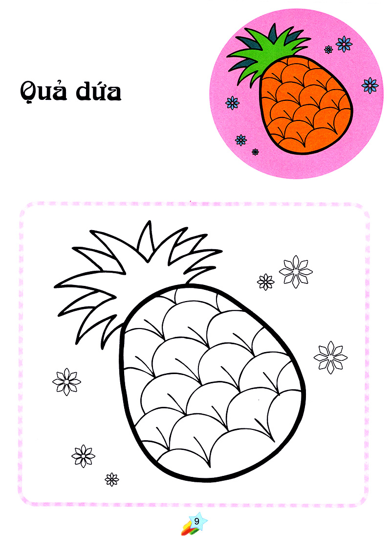 123 nào ta tô màu! hoa quả - Ảnh 10