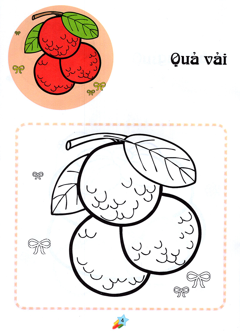 123 nào ta tô màu! hoa quả - Ảnh 5