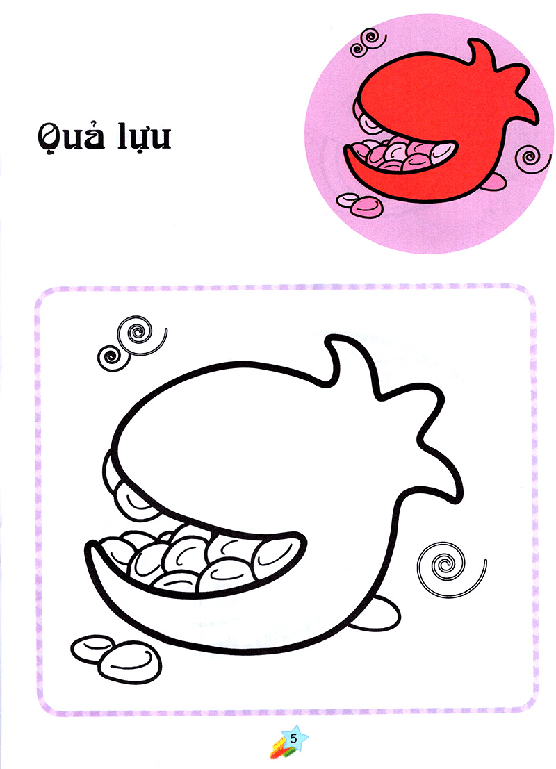 123 nào ta tô màu! hoa quả - Ảnh 6