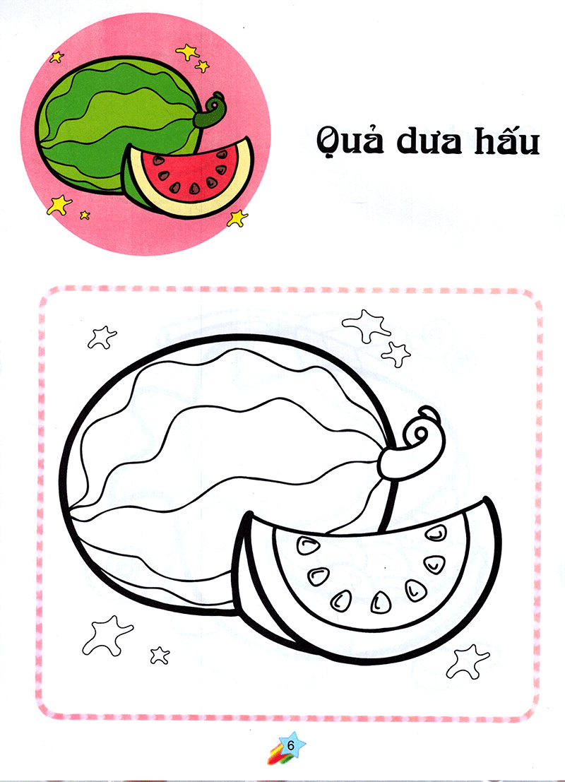 123 nào ta tô màu! hoa quả - Ảnh 7