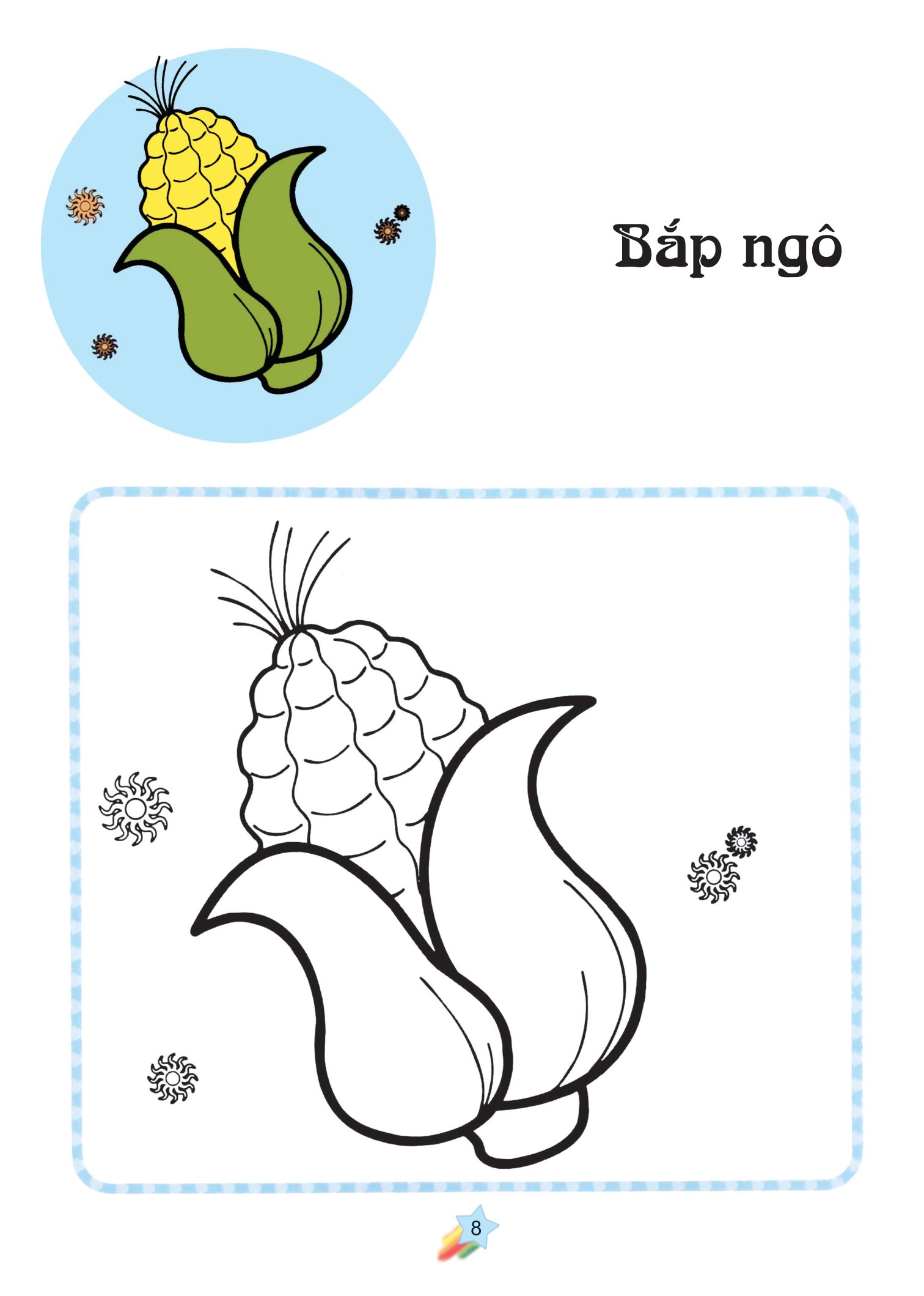 123 nào ta tô màu! rau xanh - Ảnh 7