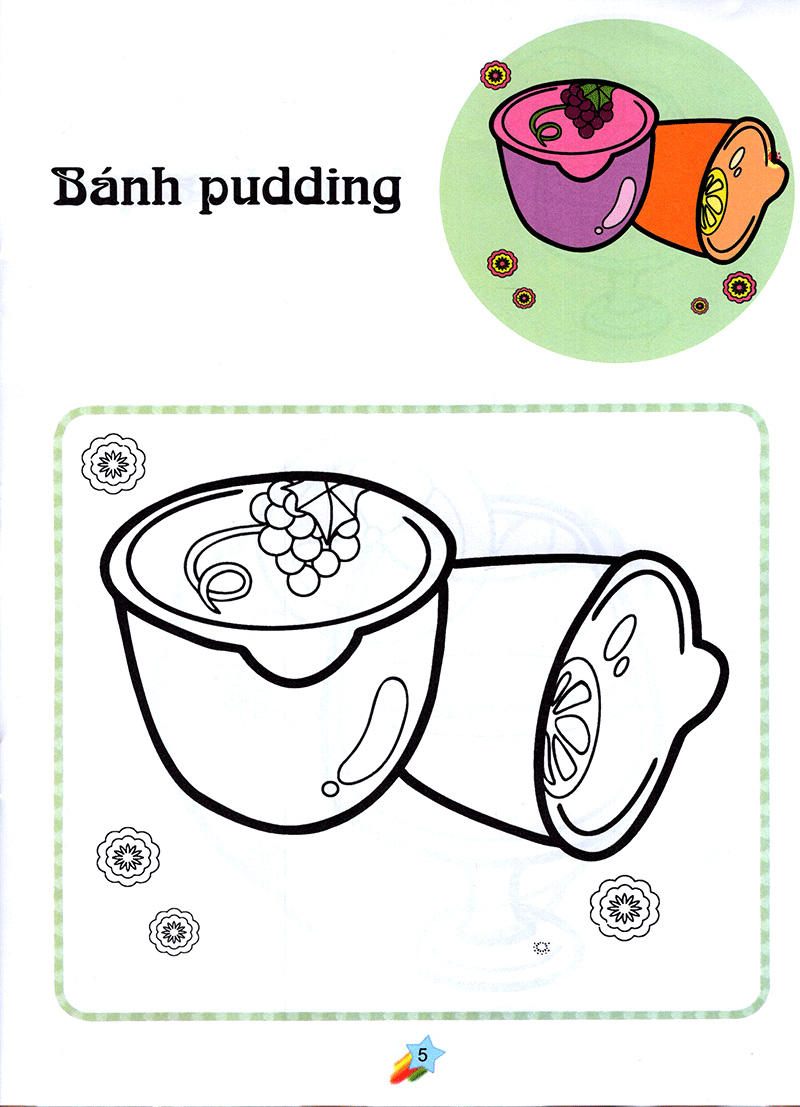 123 nào ta tô màu! thức ăn - Ảnh 6
