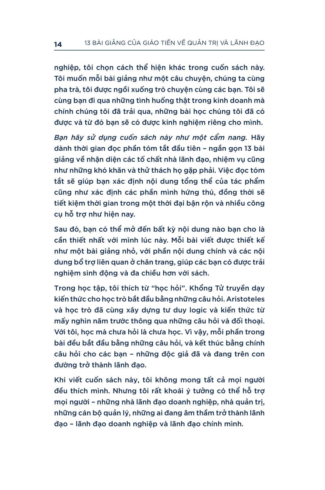 13 Bài Giảng Của Giáo Tiến Về Quản Trị Và Lãnh Đạo - Ảnh 12