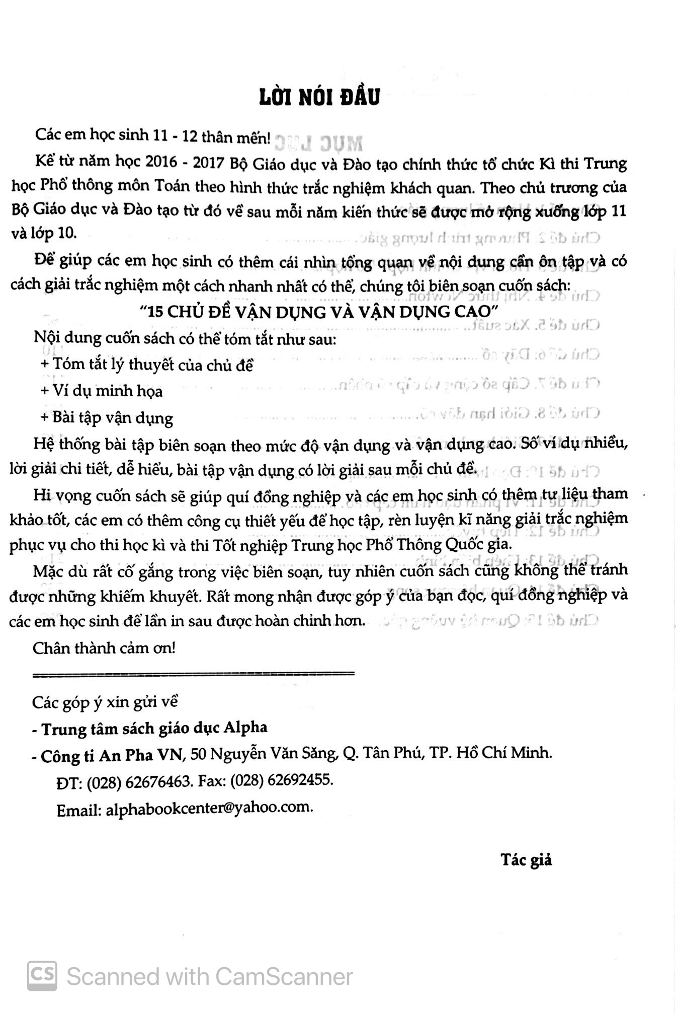 15 chủ đề vận dụng & nâng cao toán trắc nghiệm 11 - Ảnh 3