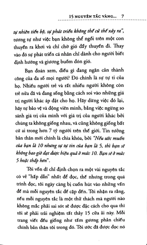 15 nguyên tắc vàng về phát triển bản thân (tái bản 2018) - Ảnh 6