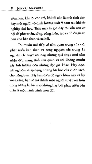 15 nguyên tắc vàng về phát triển bản thân (tái bản 2018) - Ảnh 7