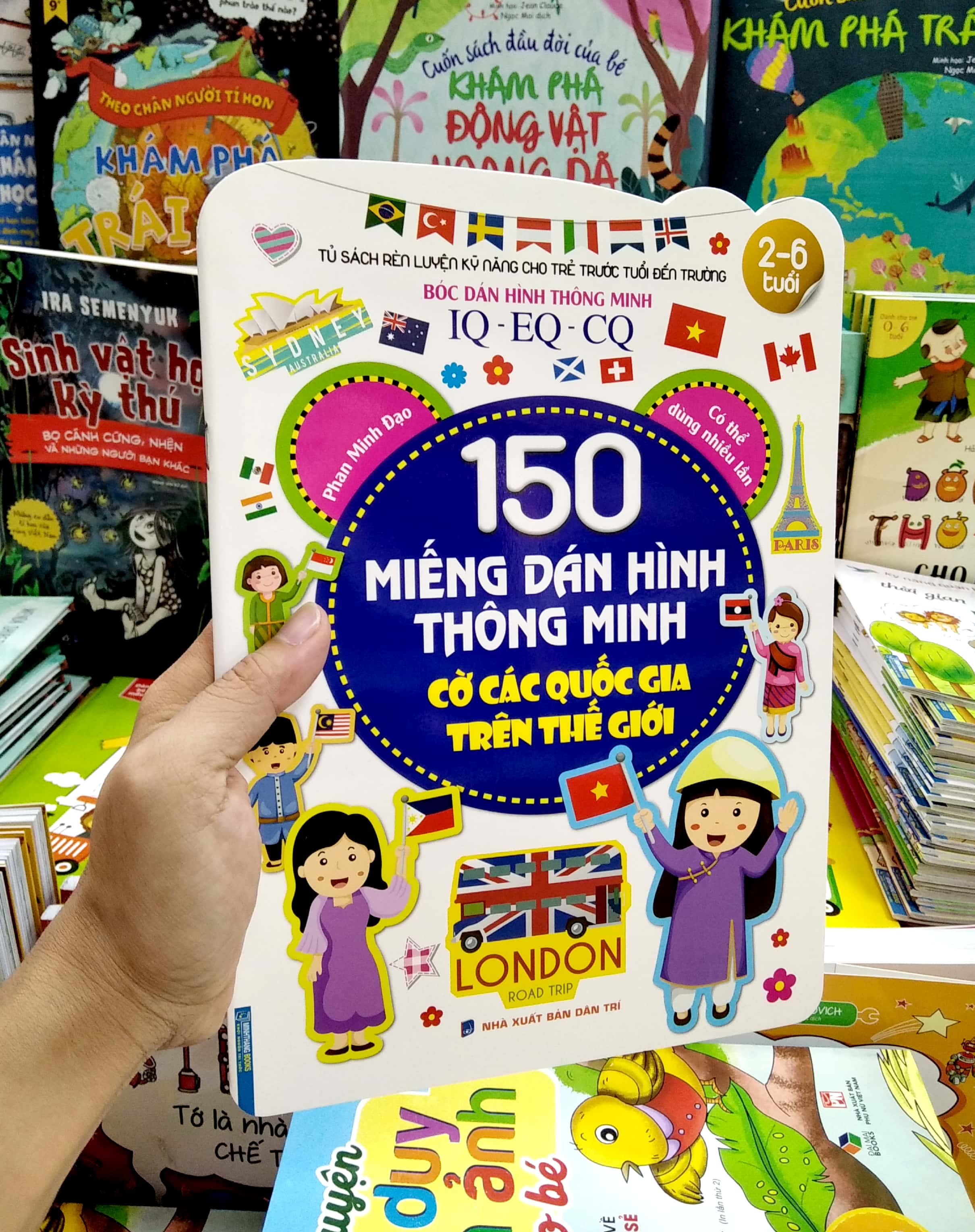 150 miếng dán hình thông minh - cờ các quốc gia trên thế giới (từ 2 - 8 tuổi) (tái bản 2023) - Ảnh 5
