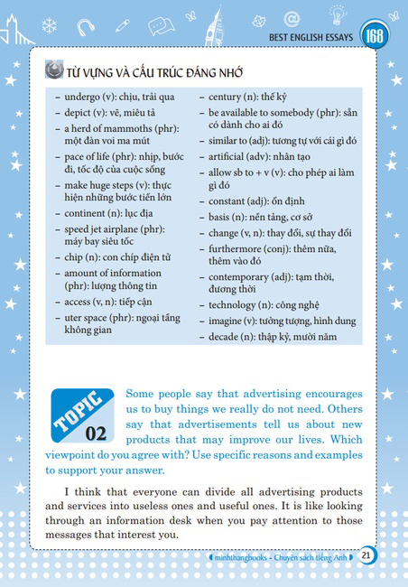 168 bài luận tiếng anh hay nhất (tái bản 2024) - Ảnh 6
