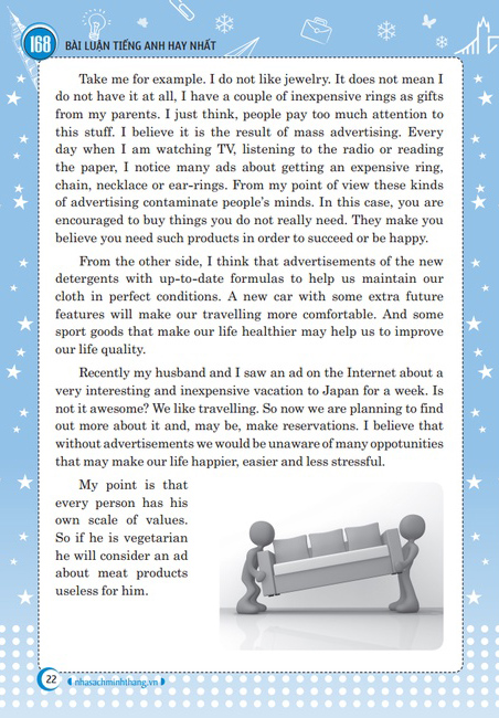 168 bài luận tiếng anh hay nhất (tái bản 2024) - Ảnh 7