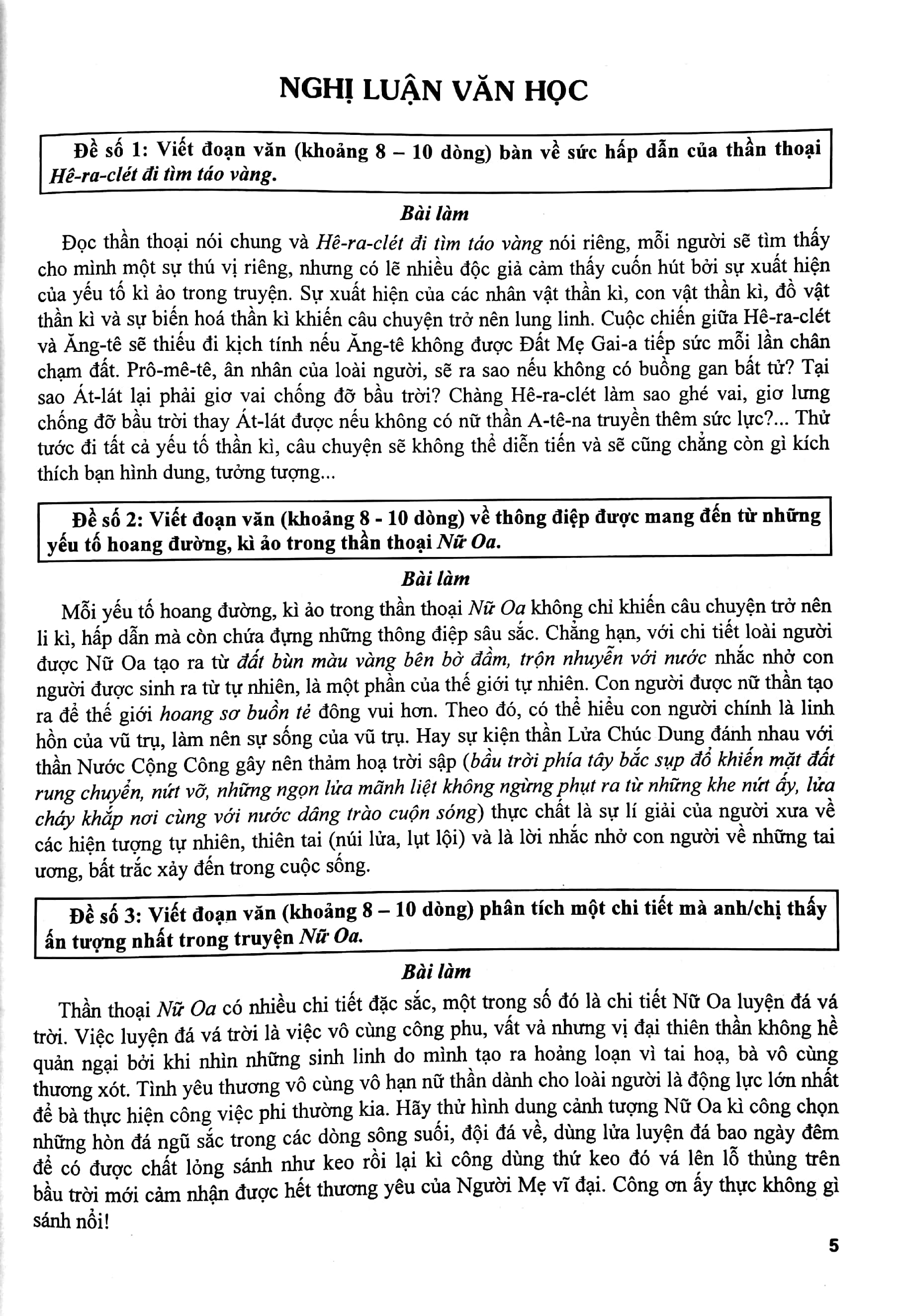199 bài và đoạn văn hay lớp 10 - Ảnh 5