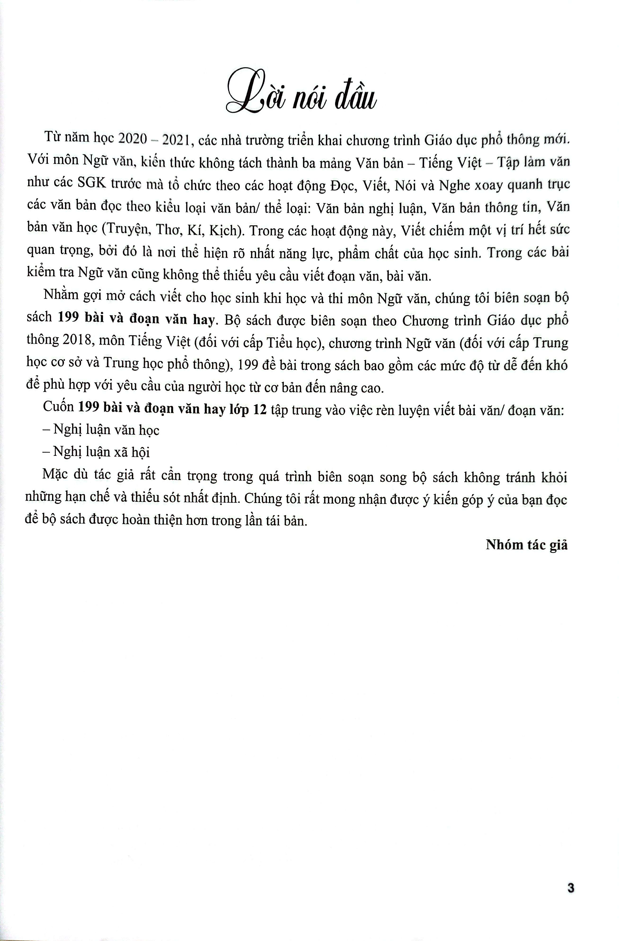 199 bài và đoạn văn hay lớp 12 - Ảnh 4